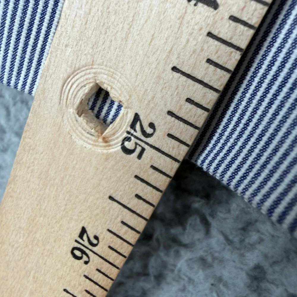Chaps Blazer Mens 42R Blue Seersucker Striped‎ Two Button Formal Coat Geometric